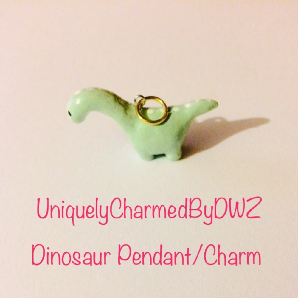Handmade Dinosaur Pendant/ Charm