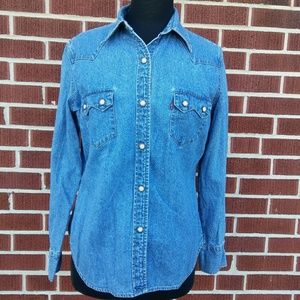 Vintage Levi's Red Tab Snap Button Top
