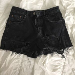 Topshop Moto Mom Jean Shorts