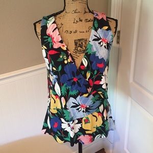 Anthropologie ruffled sleeveless top NWT