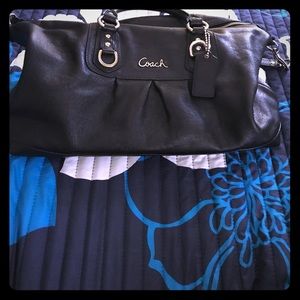 Coach black leather Handbag Ashley