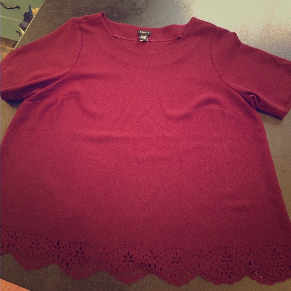 Maroon blouse