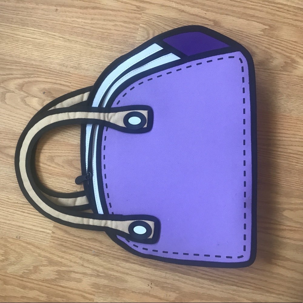 Purple Jump From Paper handbag
