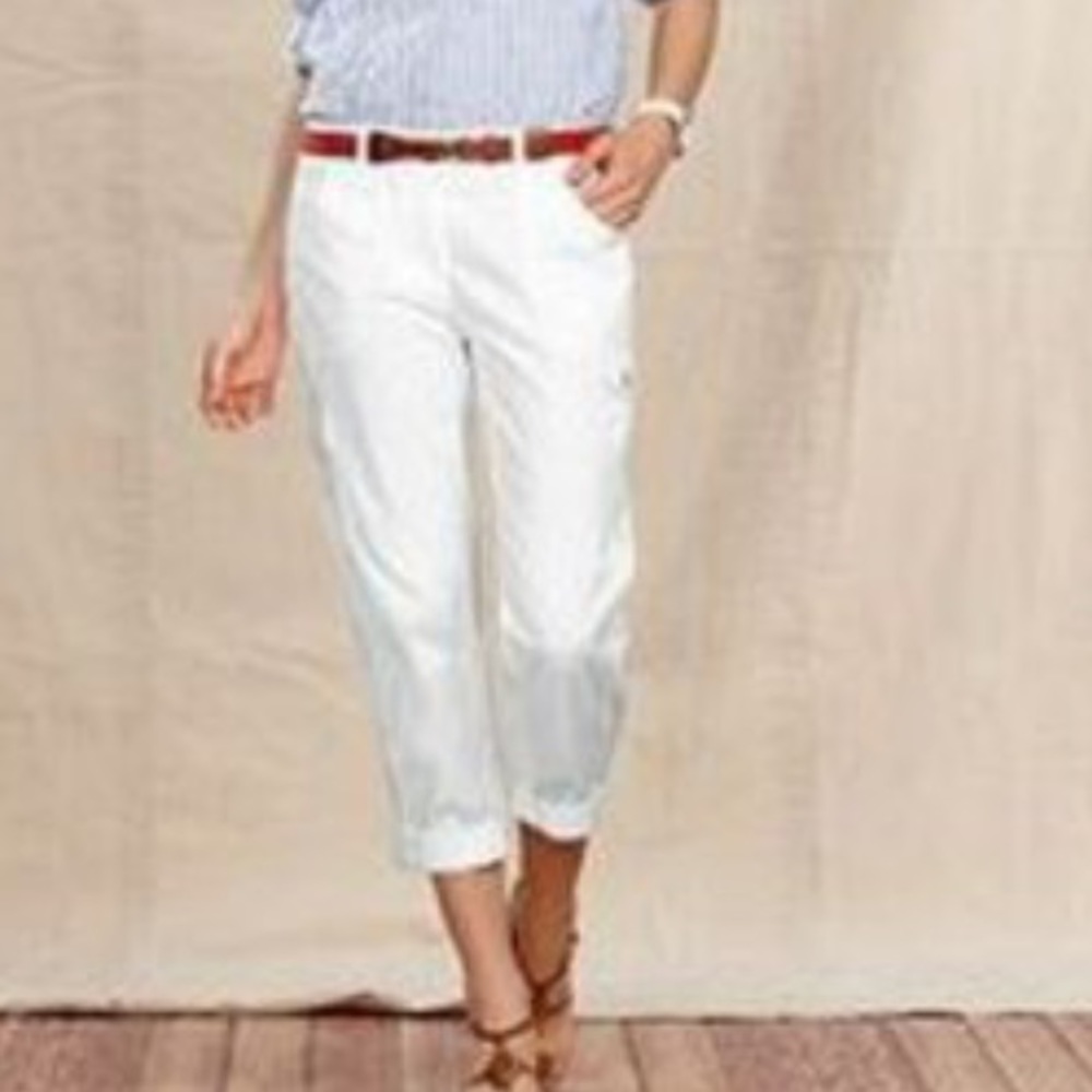 Tommy Hilfiger white cargo pants size 6