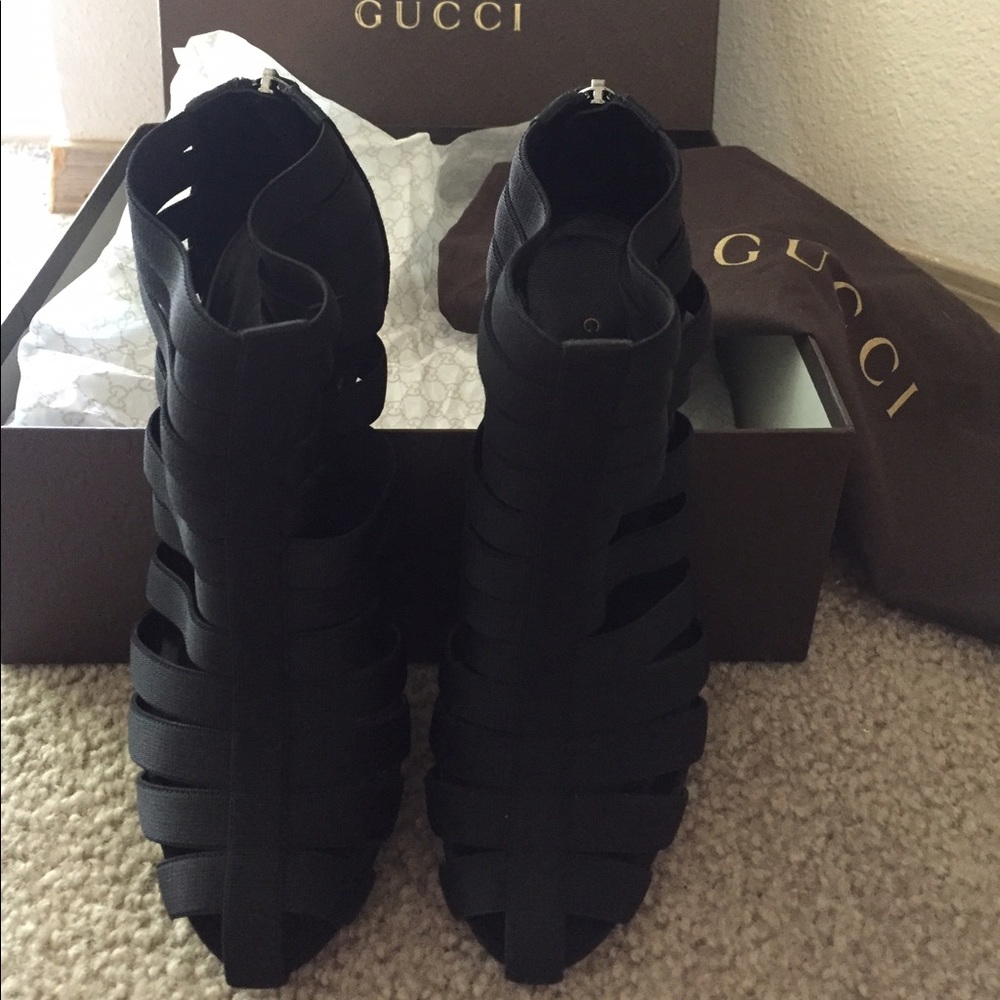 🔴Sold🔴Gucci ElasticRunwayCage Gladiator - Picture 3 of 8