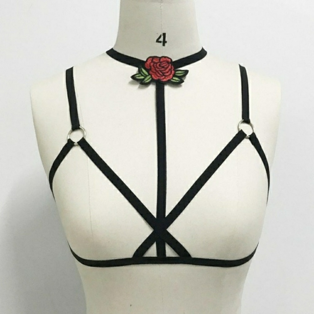 SOLD OUT Sexy rose harness🔥 - Picture 2 of 4