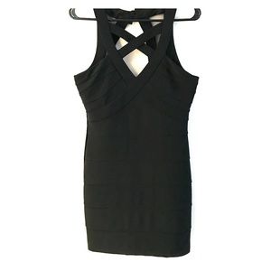 Black crisscross dress