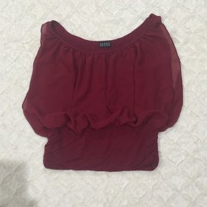 Flowy Burgundy Top