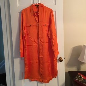 Long sleeved shirt dress