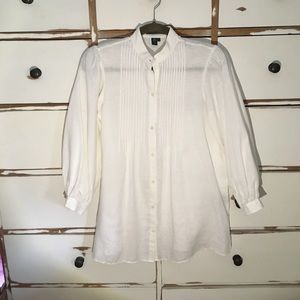 PALPH LAUREN 100% LINEN TUNIC TOP SZ S DRYCLEANED