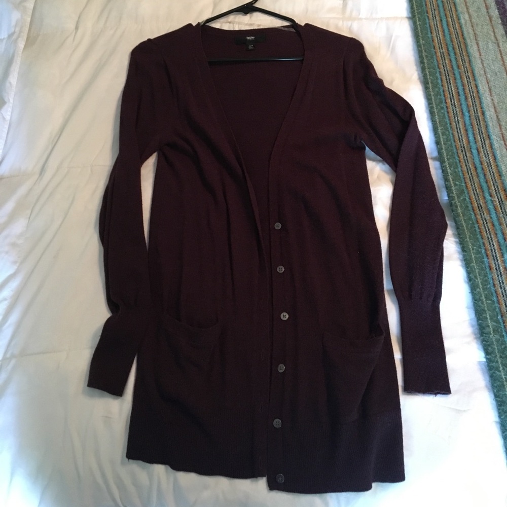 Dark purple cardigan