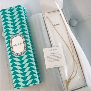 Stella & Dot Triangle Lariat Necklace