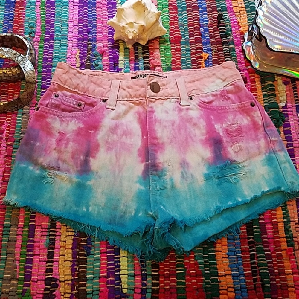 BDG Tie Dye Mermaid Shorts