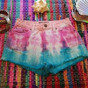 BDG Tie Dye Mermaid Shorts