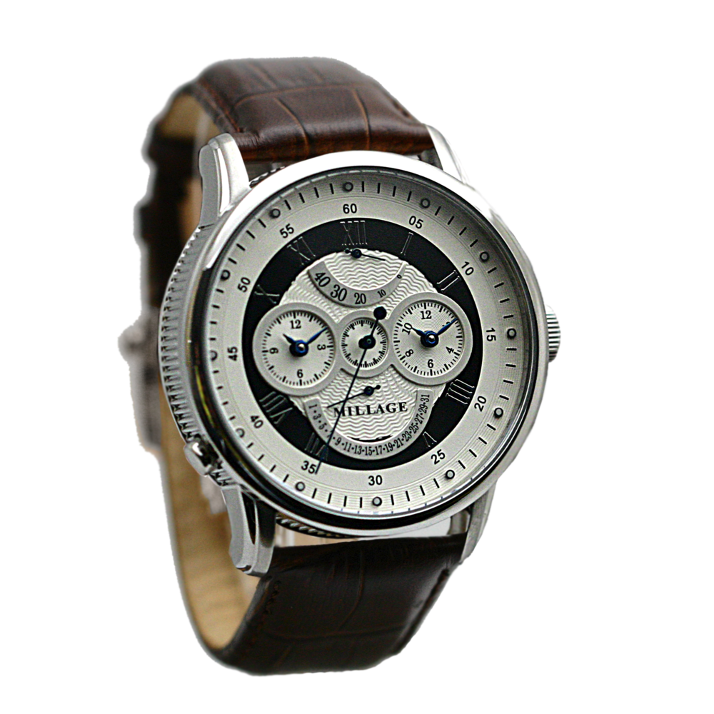 M3626 WHITE& BLACK SILVER BROWN