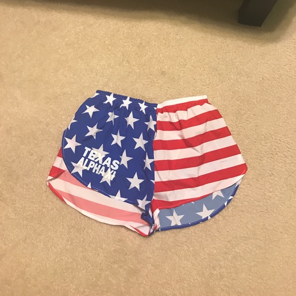 Alpha Xi delta American flag BOA shorts - Picture 1 of 2