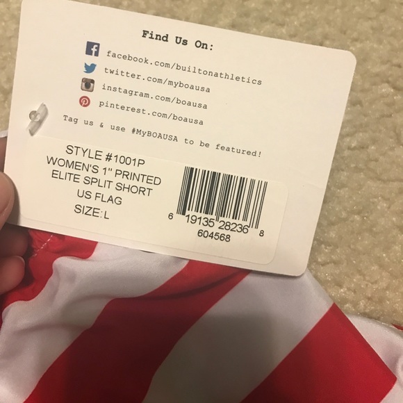 Alpha Xi delta American flag BOA shorts - Picture 2 of 2