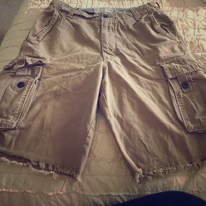Hollister khaki cargo shorts. Size 30