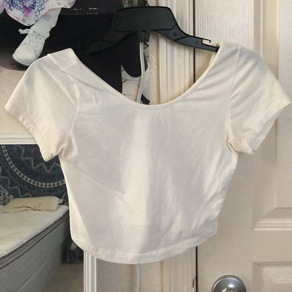 Brandy Melville white crop top
