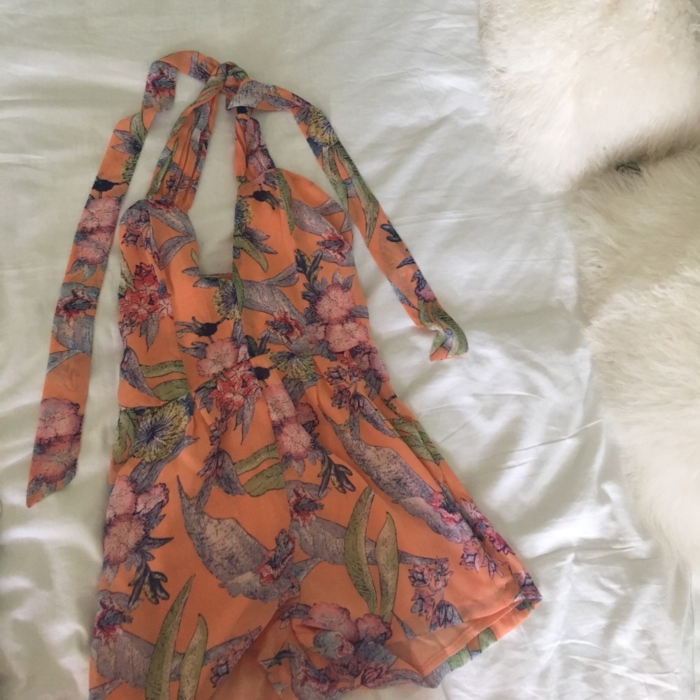 Halter Multi Color Romper