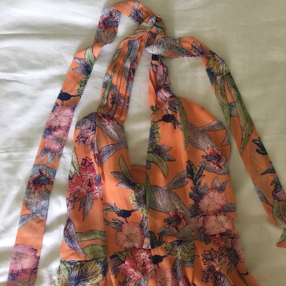 Halter Multi Color Romper - Picture 3 of 3