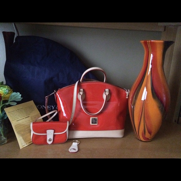Dooney & Bourke Patent Leather Domed Satchel - QVC.com Dooney & Burke Patent Leather Satchel
