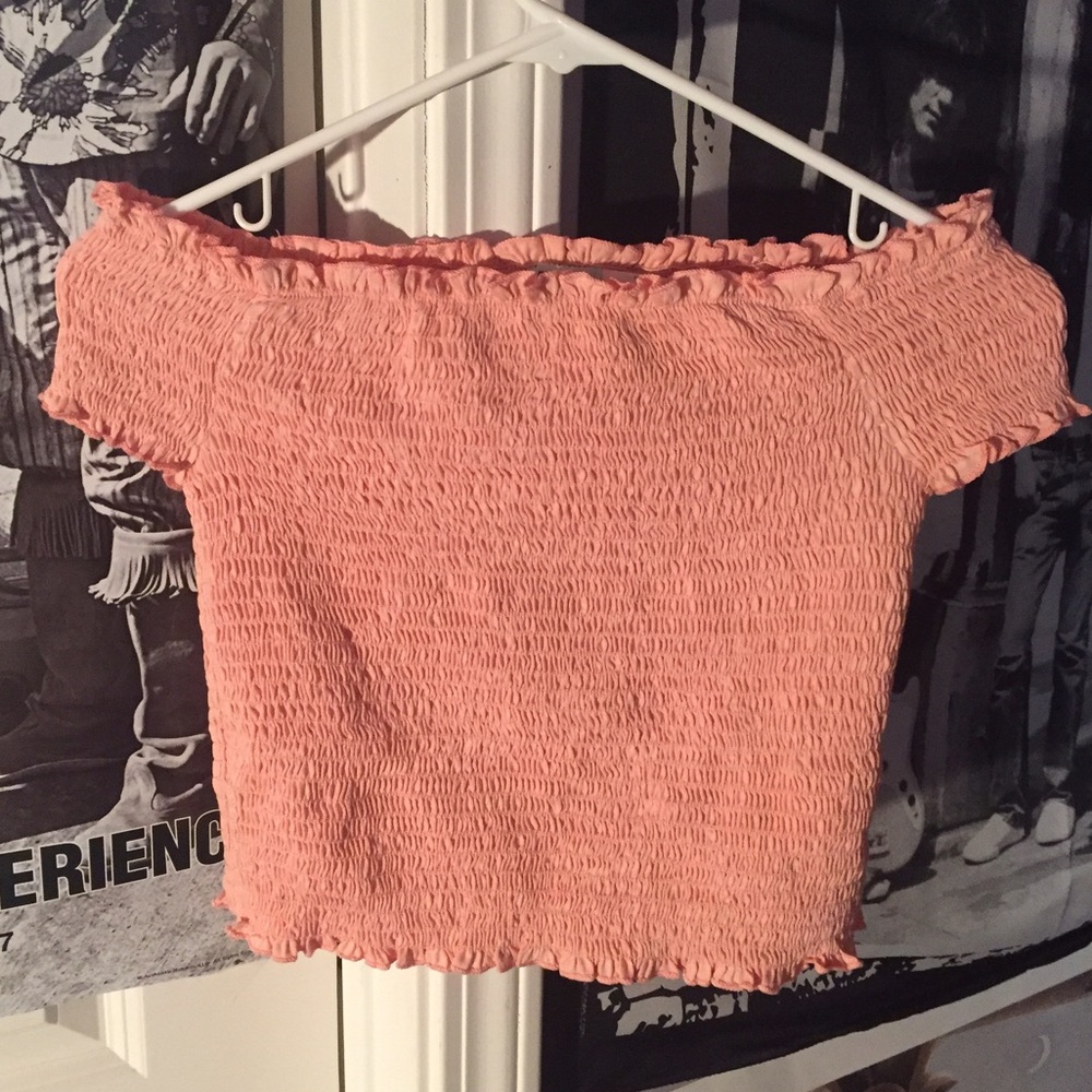 Baby Pink/Peach Off both shoulders Top!!