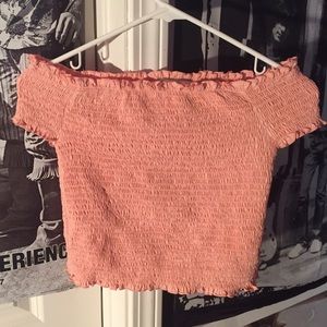 Baby Pink/Peach Off both shoulders Top!!