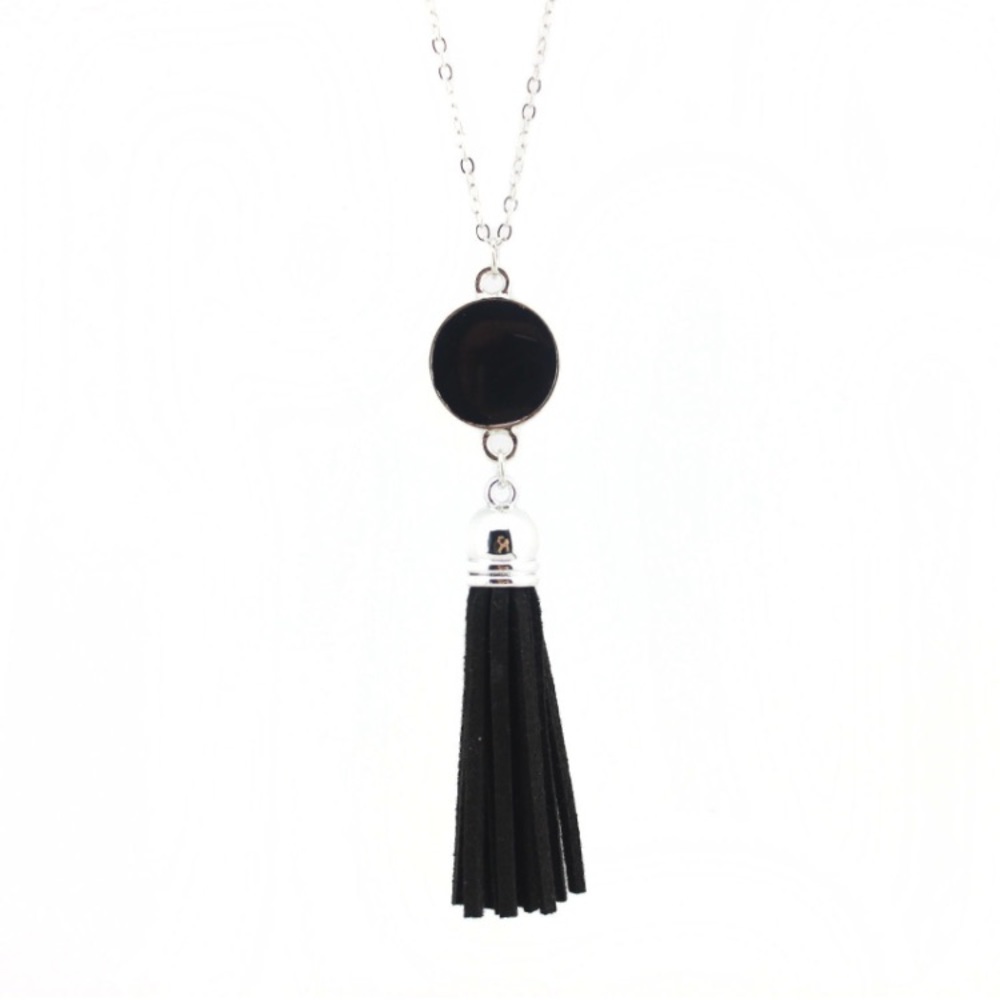 5 for $25 • Black Tassel Necklace