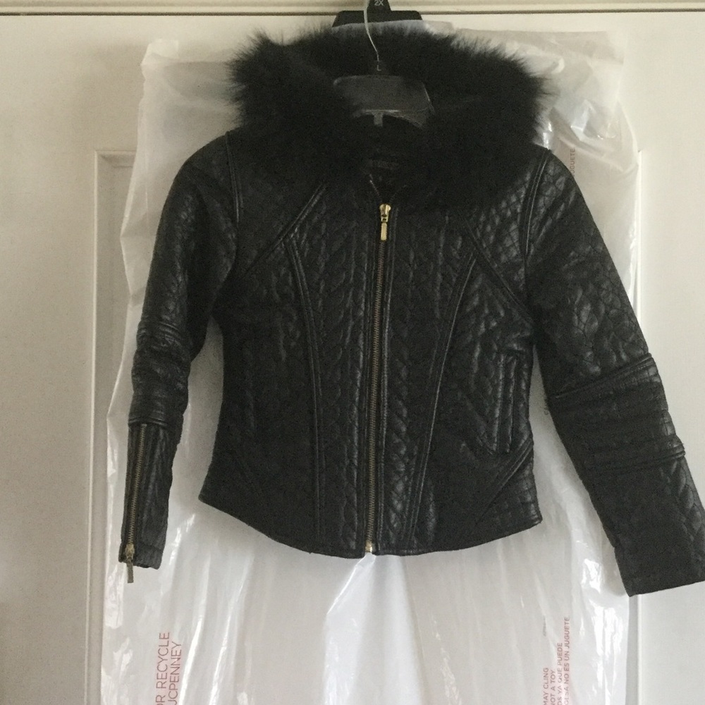 Girl leather jacket