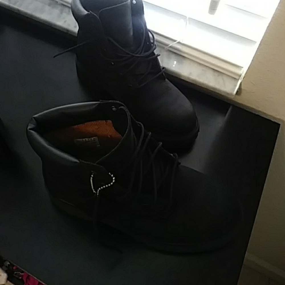 All black timberland