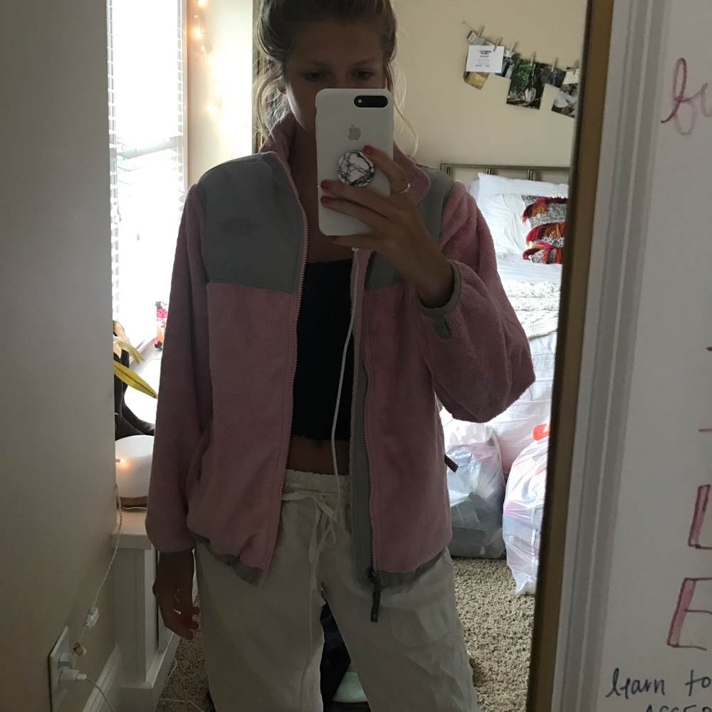 North face fuzzy jacket