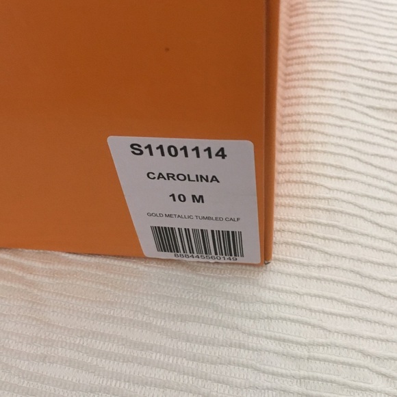 NEW Kate Spade Gold Carolina Sandals - Picture 4 of 4