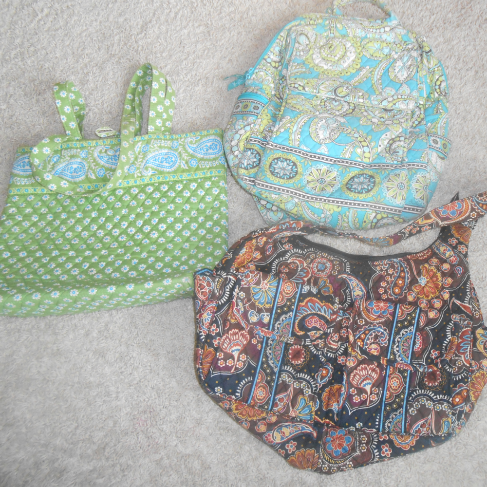 ❣️SOLD❣️Bundle of 3 Vera Bradley Tote,Backpack EUC