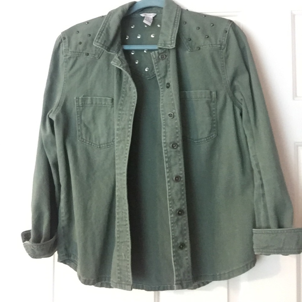 Army green jacket/shirt