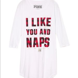Pink Sleep Tee - XS