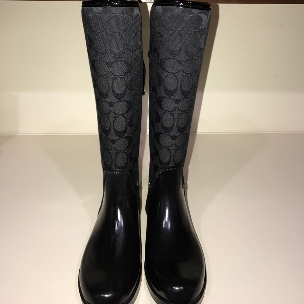 Coach rain boots