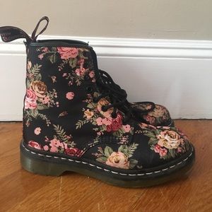floral doc marten boots