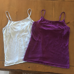 Pair of Camisoles: Heather Grey & Maroon