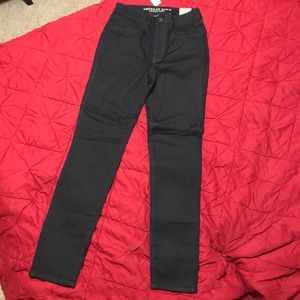 American Eagle high rise dark blue jegging!