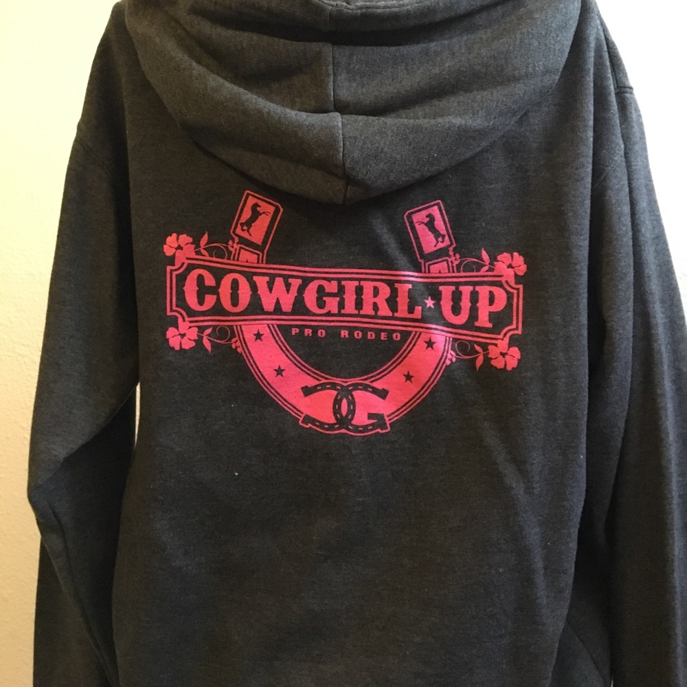 Cowgirl up zip up hoodie