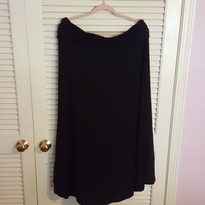 Never worn Gap black fold-over maxi skirt