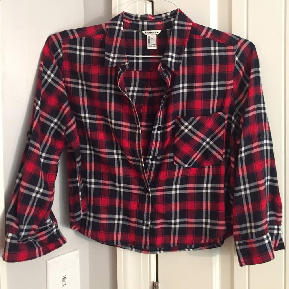 ☀️5/25☀️Plaid crop top