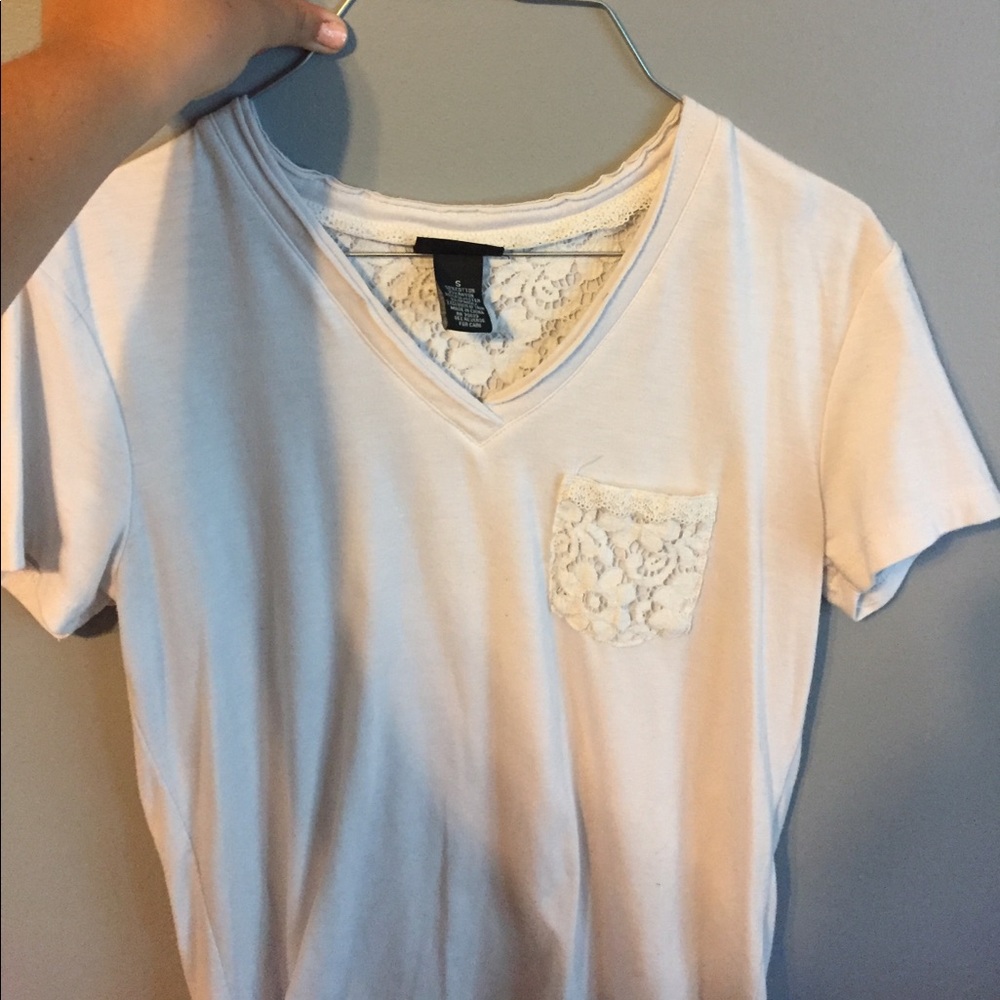 Plain white rue 21 shirt size small