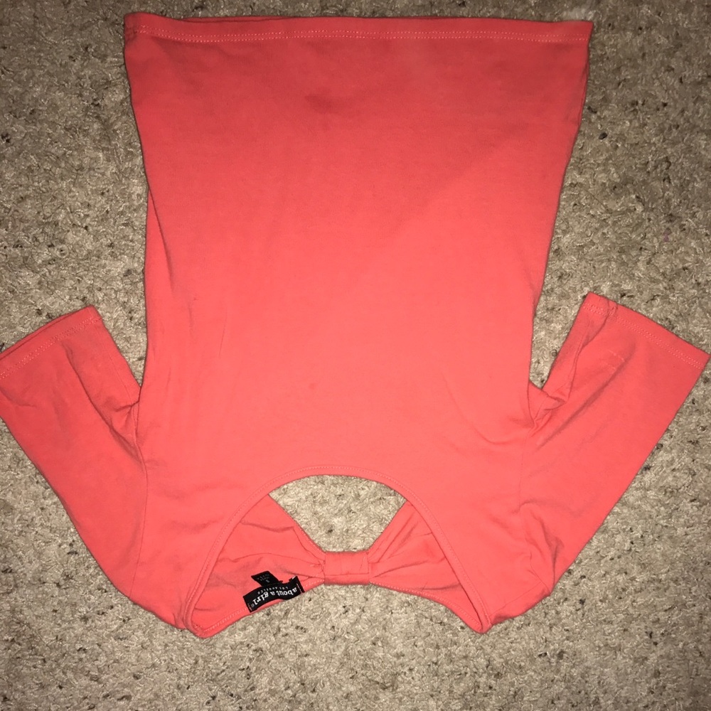 Coral crop top