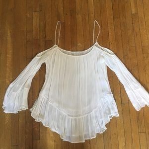 Zara Sheer off the shoulder top