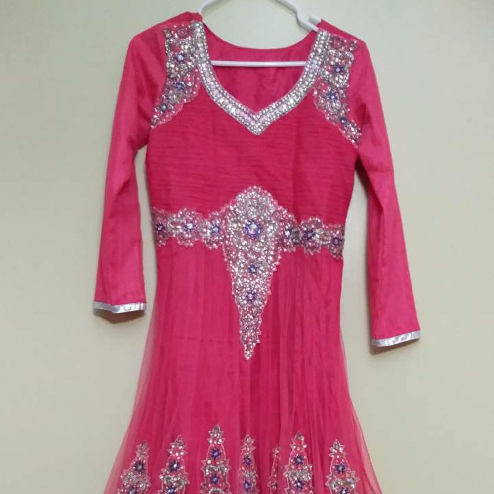 Beautiful Pink and purple anarkali, never worned