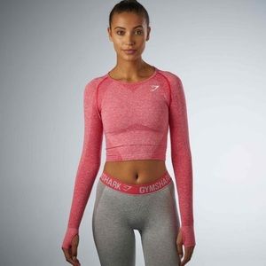 Gymshark seamless cropped long sleeve