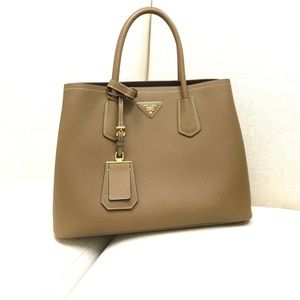 Prada Saffiano Cuir Small Double Bag