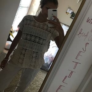 Anthropologie crochet top
